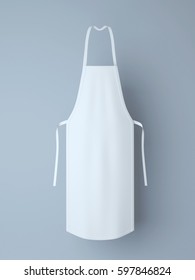 White Apron, Apron Mockup 3d Rendering