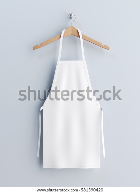 Download White Apron Apron Mockup On Clothes Stock Illustration 581590420