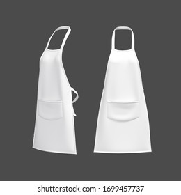 White Aprons, Apron Mockup, Clean Apron, 3d Rendering, 3d Illustration