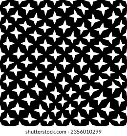 White background with black pattern.Repeat Pattern for fashion, textile design,  on wall paper, wrapping paper, fabrics and home decor. Seamless pattern in grunge style.