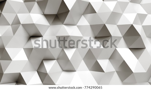 White Background Crystal Structure 3d Illustration Stock Illustration ...