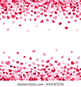 Valentine Background Hearts On Transparent Stock Vector (Royalty Free ...