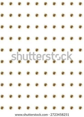 A white background featuring a repetitive grid pattern of small, spiky sunbursts.