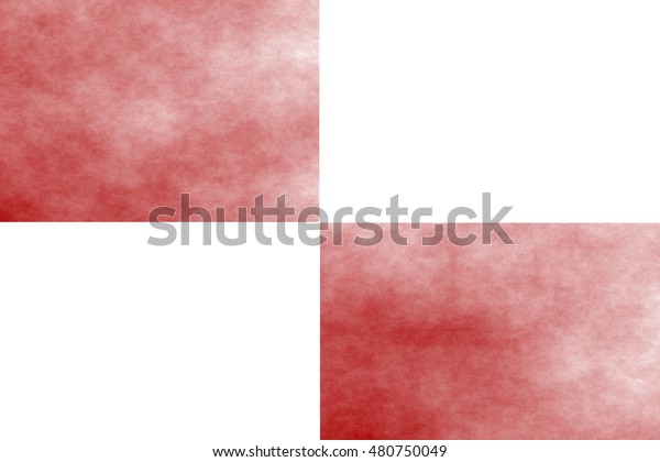 White\
background with two red rectangles\
across