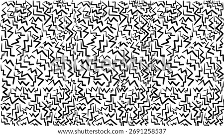 White background with zigzag right-angle lines, abstract pattern, geometric design