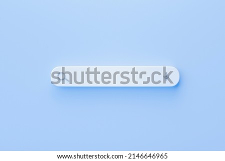 White bar search web search engine on blue background 3d rendering