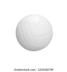 White Basketball Ball Isolated On White Stock Illustration 1254182749 ...