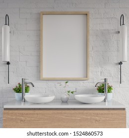 Download Bathroom Sink Mockup High Res Stock Images Shutterstock