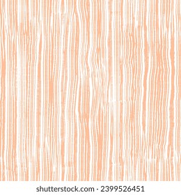 White and beige striped seamless pattern. Wooden texture with vertical veins. Hand drawn brush strokes. Background with curved lines. Pencil scribbles