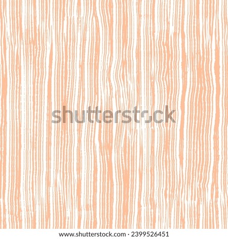 White and beige striped seamless pattern. Wooden texture with vertical veins. Hand drawn brush strokes. Background with curved lines. Pencil scribbles