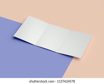 White Bent Cardboard Sheet On Multicolour Stock Illustration 1137624578