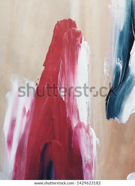 White Black Beige Pink Red Abstraction Stock Illustration