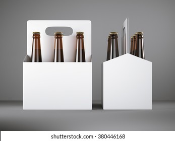 White Blank Beer Packaging 