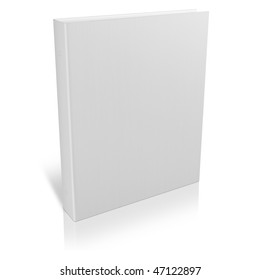 white blank cover book