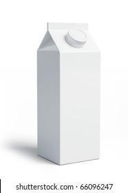 White Blank Milk Box