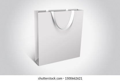 White Vector Isolated Paper Bag Stock Vector (Royalty Free) 167184671 ...