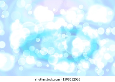 white blue bubble divine dimension bokeh blur absract background
