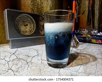 white and blue cocktail for cooling on a hot day - Powered by Shutterstock