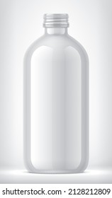 White Bottle on background. 3d rendering