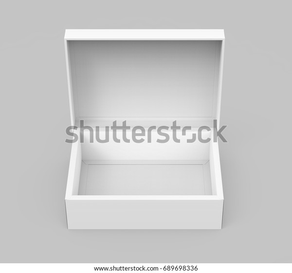 Download White Box Mockup Blank Box Template Stock Illustration ...