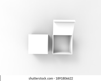 White Box Package Mokup 3D Rendering Image