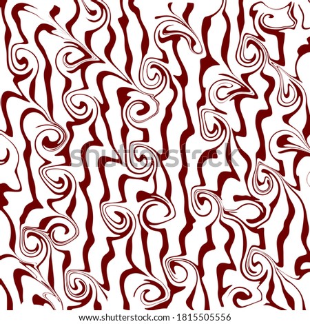 white and brown abstract background, waves pattern, seamless, for interior, decoration and textile