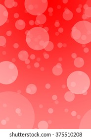 White Bubble With Red Background Texture Illustration