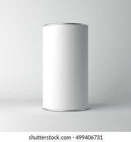 Download Cylindrical Tin Can Mockup High Res Stock Images Shutterstock