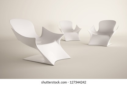 White Chair Design For Decorated