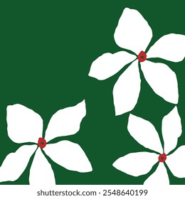 White Christmas color flower add text background - Powered by Shutterstock