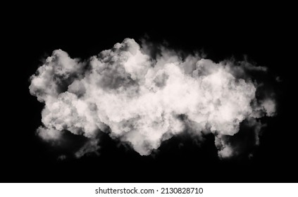 White Cloud Smoke Illustration With Black Background HD Wallpaper