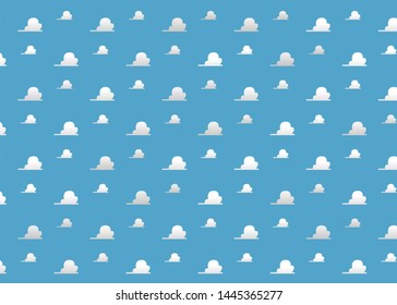 white clouds on blue sky background