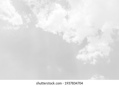 White Cloudy Sky For Background.