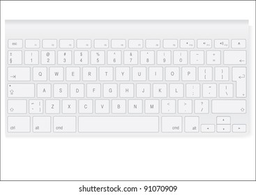 White Colored Keyboard