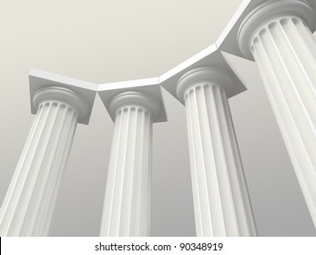 White Columns Stock Illustration 90348919 | Shutterstock