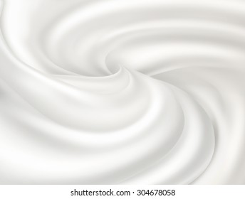 White Cream Closeup As Background