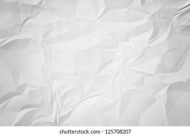 White Crinkle Paper For Background.