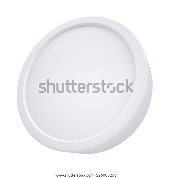 White Cylindrical Frame Isolated Render On Stock Illustration 126085256