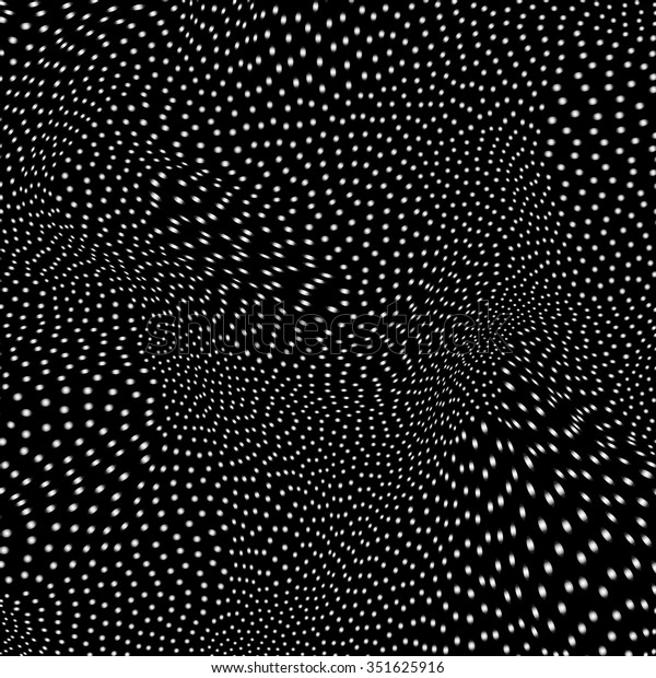White dotted abstract black 3d style wallpaper