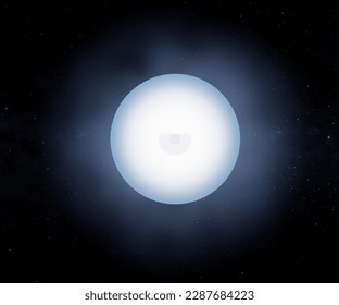 white dwarf is what stars like the Sun become after they have exhausted their nuclear fuel 3d rendering