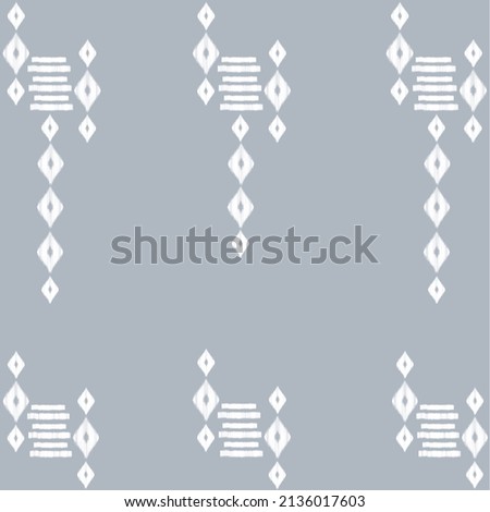 white elephant pattern on indigo background