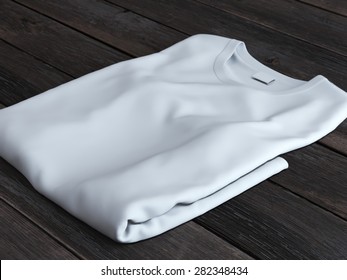 White Folded T-shirt 