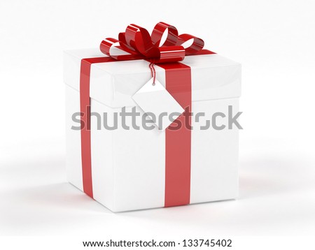 Similar – Image, Stock Photo White gift box Shopping