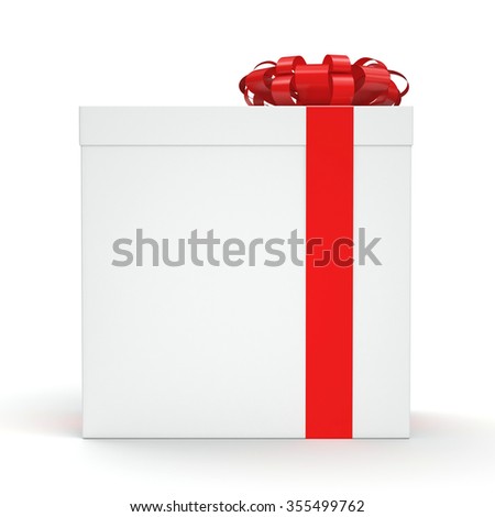 Similar – Image, Stock Photo White gift box Shopping