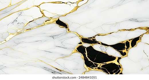 White gold marble texture pattern background with high resolution design for cover book, brochure, poster, wallpaper background or realistic business - Powered by Shutterstock