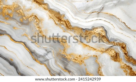 White gold marble texture pattern background with high resolution design for cover book, brochure, poster, wallpaper background or realistic business