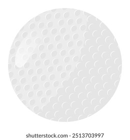 White golf ball illustration, ideal for sports-themed designs, golfing events, or merchandise. Perfect for promoting golf tournaments, equipment, or outdoor leisure activities - Powered by Shutterstock