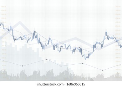 White Graph Stock Market Background Capital Stock Illustration ...