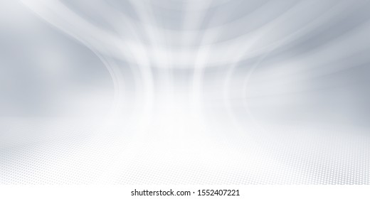 White Gray Motion Background / Grey Gradient Abstract Background