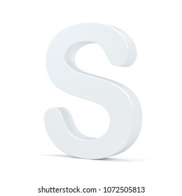 White Small Letter S On Studio Stock Illustration 1066857029 | Shutterstock